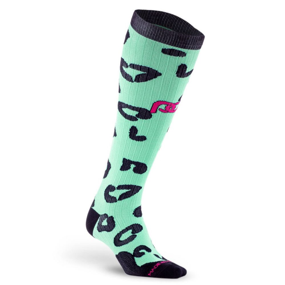 Pro Compression Socks, L/XL, Mint/Black
